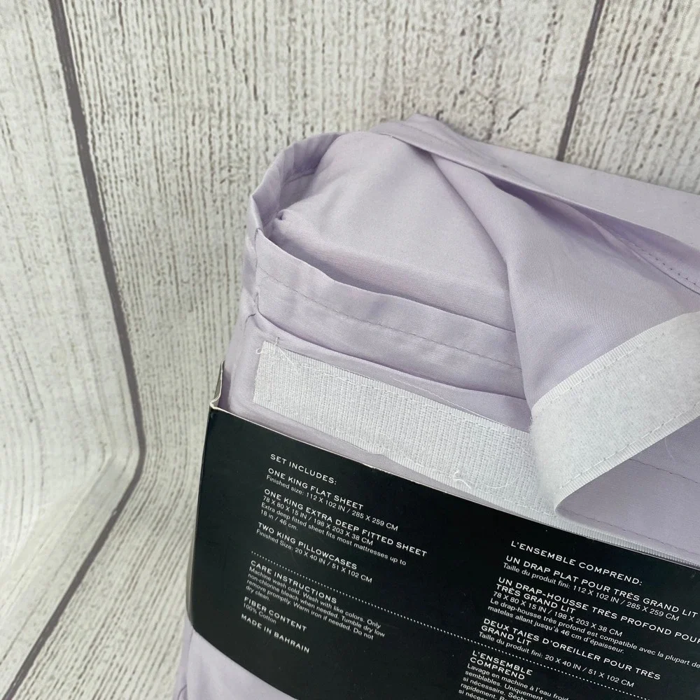 Lauren Ralph Lauren Sheet Set King Hyacinth Purple Dunham Sateen 300TC Crisp